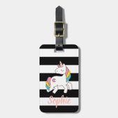 Personalisiertes Einhorngepäck Gepäckanhänger (Vorderseite vertikal)