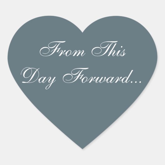 Personalisiertes Einladungshaus Herz-Aufkleber (Vorderseite)