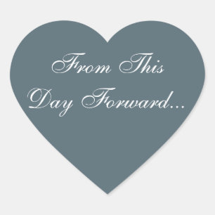 Personalisiertes Einladungshaus Herz-Aufkleber