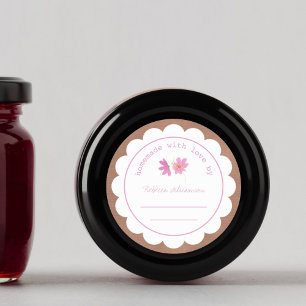 Personalisiertes Einmachen von Marmelade   Selbstg Runder Aufkleber