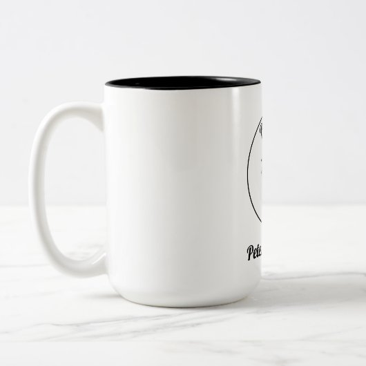 Personalisiertes einmaliges Rentengeschenk Zweifarbige Tasse (Links)
