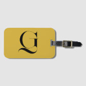 Personalisiertes Einzelnes Benutzerdefiniertes Mon Gepäckanhänger (Vorderseite (Horizontal))