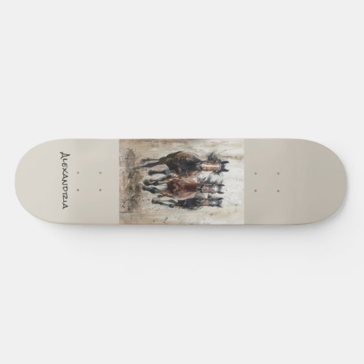 Personalisiertes, einzigartiges Skateboard für Pfe (Horizontal)