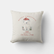 Personalisiertes Eisbär-Wasserfarben-Weihnachtsges