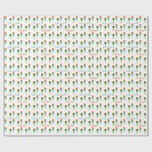 Personalisiertes Eiscreme-Kegel-Verpackungs-Papier Geschenkpapier (Flach)