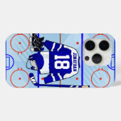 Personalisiertes Eishockey-Design Case-Mate iPhone Hülle (Rückseite (Horizontal))