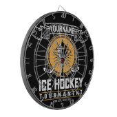 Personalisiertes Eishockeyspiel Dartscheibe (Vorderseite Links)