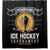 Personalisiertes Eishockeyspiel Duschvorhang (Vorderseite)