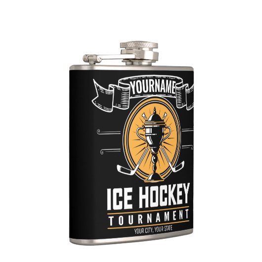 Personalisiertes Eishockeyspiel Flachmann (Rechts)