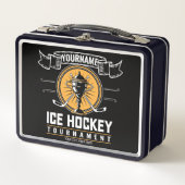 Personalisiertes Eishockeyspiel Metall Brotdose (Vorderseite)