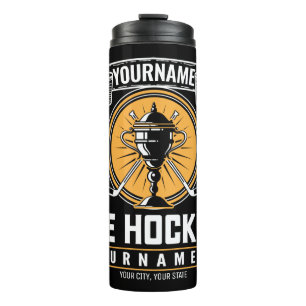 Personalisiertes Eishockeyspiel Thermosbecher