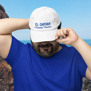 Personalisiertes El Capitan Blaues Angeln Bestickte Kappe