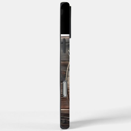 Personalisiertes Elch-Holzzeichen Case-Mate iPhone Hülle (Rückseite / Rechts)