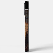 Personalisiertes Elch-Holzzeichen Case-Mate iPhone Hülle (Rückseite / Links)