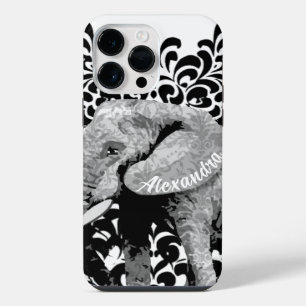 Personalisiertes Elefanten-Damaskus-iPhone 6-Case iPhone 14 Pro Max Hülle