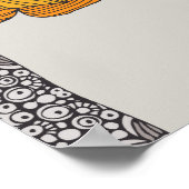 Personalisiertes Elefantennamen-Kinderzimmerposter Poster (Ecke)