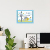Personalisiertes "Elefantenschläuche der Liebe"-Po Poster (Heimbüro)