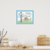 Personalisiertes "Elefantenschläuche der Liebe"-Po Poster (Küche)