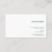 Personalisiertes Elegance-Foto | Elegant Green Visitenkarte (Rückseite)