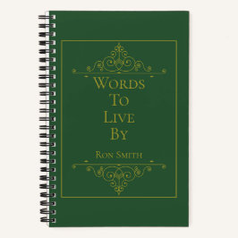 Personalisiertes EleganJournal für Quotes Notizblock