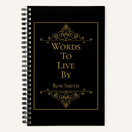 Personalisiertes EleganJournal für Quotes Notizblock