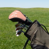 Personalisiertes Eleganpeach Monogram und Name Golf Headcover (In SItu)