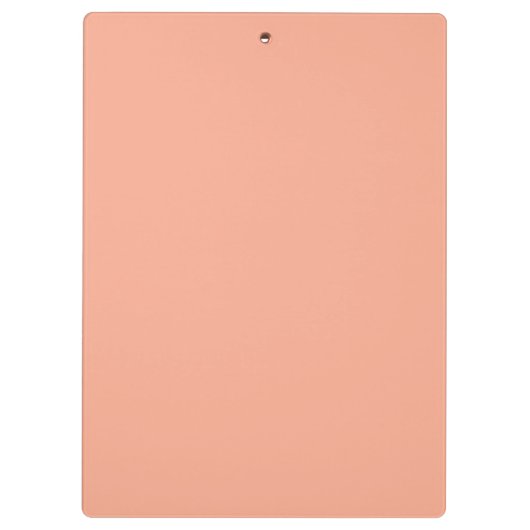 Personalisiertes Eleganpeach Monogram und Name Klemmbrett (Rückseite)