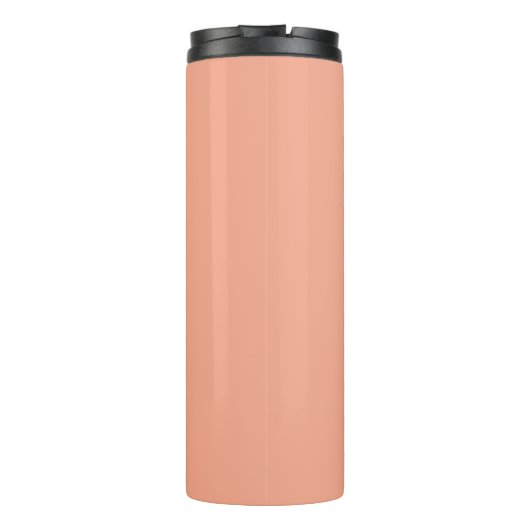 Personalisiertes Eleganpeach Monogram und Name Thermosbecher (Rückseite)