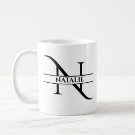 Personalisiertes Elegant, Anfangsbuchstabe N Kaffeetasse
