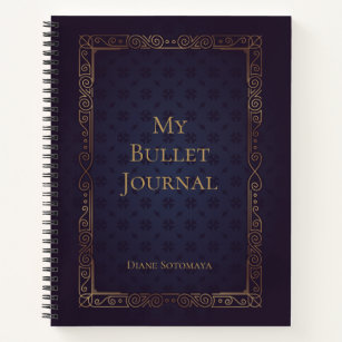 Personalisiertes Elegant Bullet Journal Notizblock
