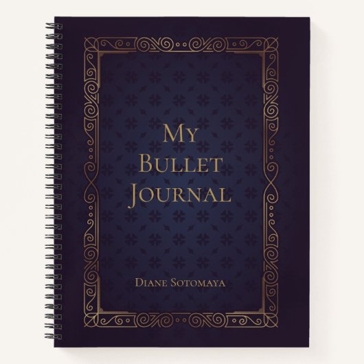 Personalisiertes Elegant Bullet Journal Notizblock (Vorderseite)
