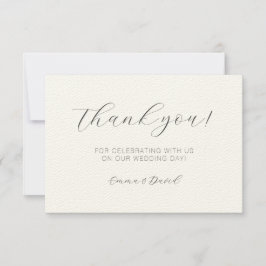 Personalisiertes Elegant Dankeskarte