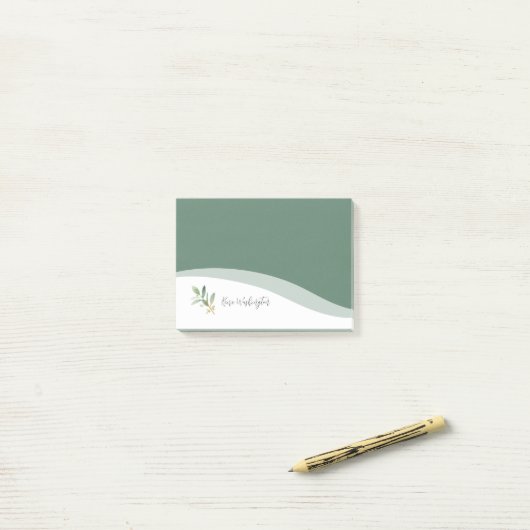 Personalisiertes Elegant Post-it Klebezettel (Auf Schreibtisch)