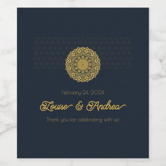 Personalisiertes Elegant Weinetikett (Einzelnes Label)