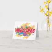 Personalisiertes Elegant Willkommen im Team Karte (Gelbe Blume)