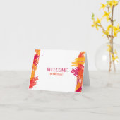 Personalisiertes Elegant Willkommen im Team Karte (Gelbe Blume)