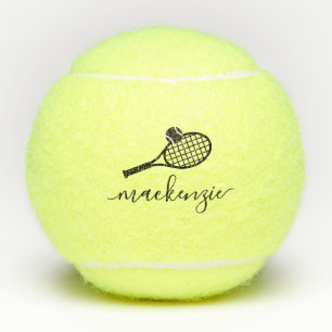 Personalisiertes Elegantenname-Skript Tennisbälle