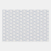 Personalisiertes elegantes Anfangsmonogramm Geschenkpapier Set (Vorderseite 2)