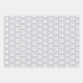Personalisiertes elegantes Anfangsmonogramm Geschenkpapier Set (Vorderseite)