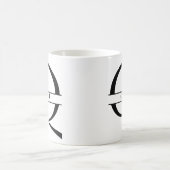 Personalisiertes Elegantes Anfangsschreiben Q Kaffeetasse (Mittel)