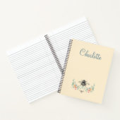 Personalisiertes elegantes Bienenstrom-Notebook Notizblock (Innenseite)