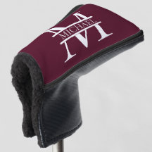 Personalisiertes elegantes Burgundy Monogramm und 