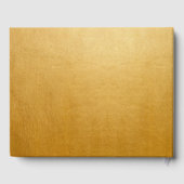 Personalisiertes Elegantes Chic Gold Gästebuch (Rückseite)