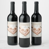 Personalisiertes elegantes Datum Hochzeitsweinetik Weinetikett (Flaschen)