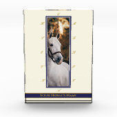 Personalisiertes Elegantes Dressage Arena Foto (Vorderseite)