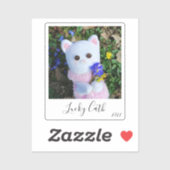 Personalisiertes elegantes, einfaches Vintages Fot Aufkleber (Blatt)