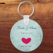Personalisiertes Elegantes ewiges Hochzeitsgedanke Schlüsselanhänger (Vorderseite)