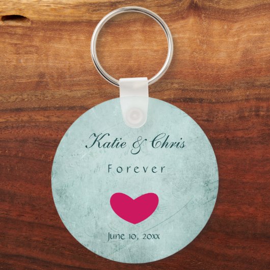 Personalisiertes Elegantes ewiges Hochzeitsgedanke Schlüsselanhänger (Vorderseite)