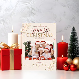 Personalisiertes elegantes Frohe Weihnachten Foto
