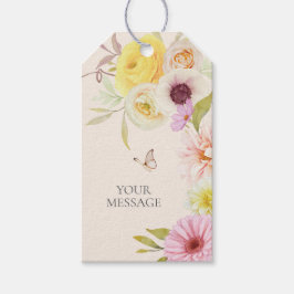 Personalisiertes Elegantes Frühlingsblumen-Geschen Geschenkanhänger